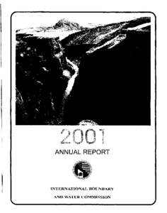 ANNUAL REPORT  INTERNATIONAL BOUNDARY AND WATER COMMISSION  
