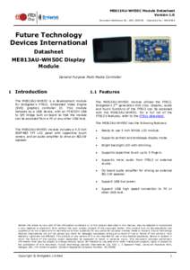 ME813AU-WH50C Module Datasheet Version 1.0 Document Reference No.: BRT_000106 Clearance No.: BRT#064