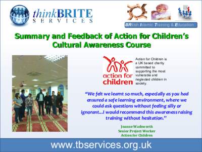 : Education : BRitishTraining Islamic Training & Education Consultancy