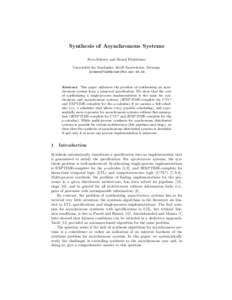 Applied mathematics / Ω-automaton / Finite-state machine / Scheduling / Tree automaton / Alternating finite automaton / Powerset construction / Automata theory / Theoretical computer science / Computer science