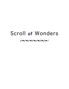 Scroll of Wonders !