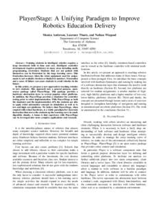IRobot Create / Player Project / Robot / Gumstix / Cognitive robotics / Autonomous robot / Index of robotics articles / Computer hardware / Computing / IRobot