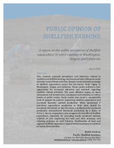 Public Opinion of Shellfish Farming