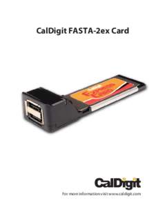 CalDigit FASTA-2ex Card Manual v1.0