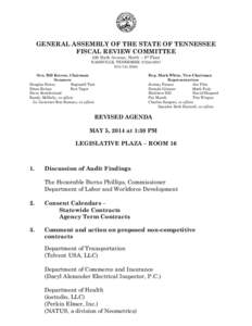 GENERAL ASSEMBLY OF THE STATE OF TENNESSEE FISCAL REVIEW COMMITTEE 320 Sixth Avenue, North – 8th Floor NASHVILLE, TENNESSEE[removed][removed]Sen. Bill Ketron, Chairman