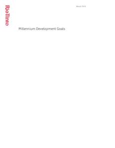 MarchMillennium Development Goals Contents Introduction
