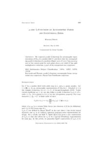 689  Documenta Math. p-adic