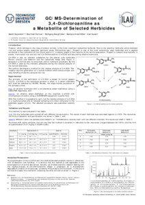GC/MS-Determination of  3,4-Dichloroaniline  as Metabolite of Selected Herbicides