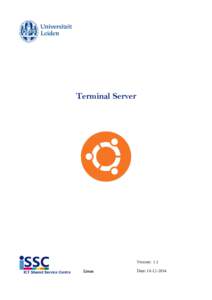Terminal Server  Version: 1.1 Linux  Date: 
