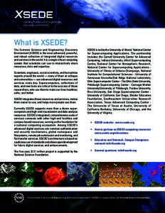 What is XSEDE? The Extreme Science and Engineering Discovery Environment (XSEDE) is the most advanced, powerful, and robust collection of integrated digital resources and services in the world. It is a single virtual com