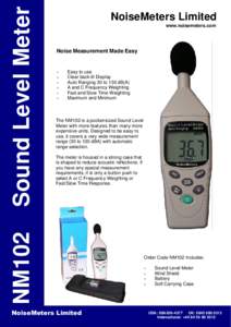 www.noisemeters.com  Noise Measurement Made Easy » »