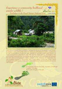 Experience a community livelihood amidst wildlife ! Ecolodges in the Royal Manas National Park