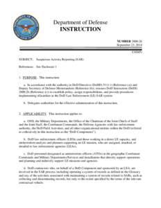 DoD Instruction[removed], September 23, 2014