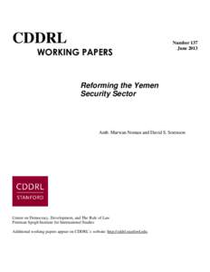 CDDRL WORKING PAPERS Number 137 June 2013