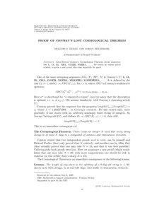 ELECTRONIC RESEARCH ANNOUNCEMENTS OF THE AMERICAN MATHEMATICAL SOCIETY Volume 3, Pages 78–82 (August 21, 1997)