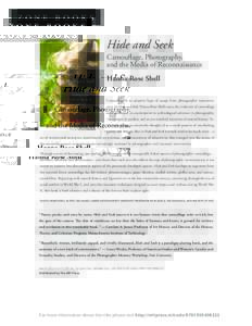 zone books  Hide and Seek Camouflage, Photography, and the Media of Reconnaissance Hanna Rose Shell