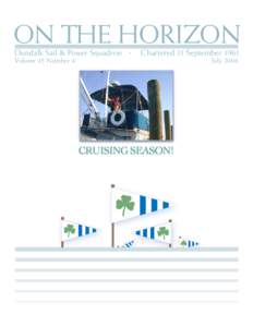 ON &THE HORIZON Dundalk Sail Power Squadron  •