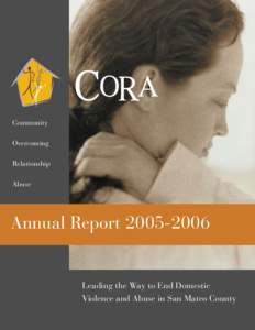 Community Overcoming Relationship Abuse  Annual Report