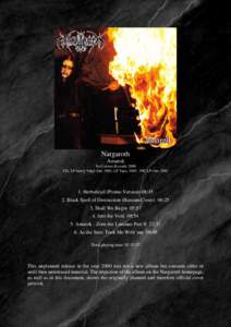 Nargaroth Amarok No Colours Records 2000