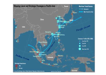 Shipping Lanes and Strategic Passages in Pacific Asia  Russia Maritime Trade Routes Connector