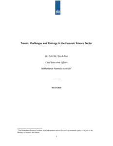 Forensic Science Policy Paper 2013 Final Version
