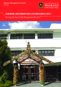 SHARING INFORMATION ON PROGRESS 2011 Principles for Responsible Management Education Principles for Responsible Management Education  2