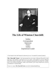 © Yousuf Karsh, 1941 Ottawa  The Life of Winston Churchill: Soldier Correspondent Statesman