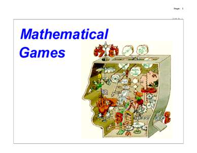 Page: 1  Slide No. 1 Mathematical Games