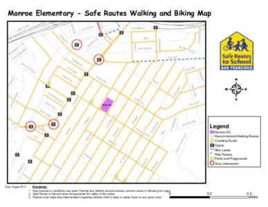 Monroe walking and biking map