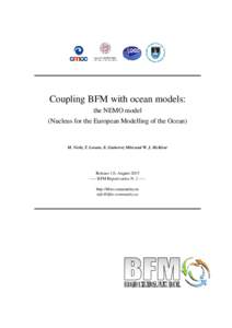 Atmospheric sciences / Climatology / Software engineering / Computational science / Climate modeling / Coupling / Object-oriented programming / Software architecture / General circulation model / BFM / Nemo