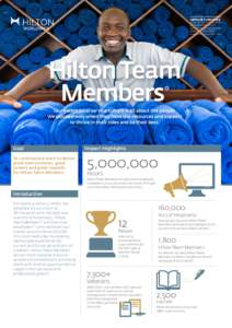 OPPORTUNITIES COMMUNITIES ENVIRONMENT Hilton Team *