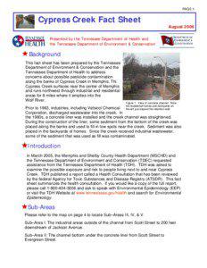 PAGE 1  Cypress Creek Fact Sheet