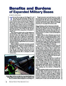 Benefits and Burdens of Expanded Military Bases