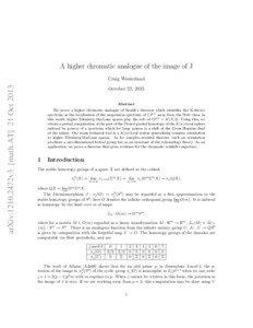 A higher chromatic analogue of the image of J  arXiv:1210.2472v3 [math.AT] 21 Oct 2013
