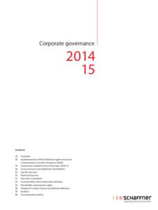 Corporate governanceContents