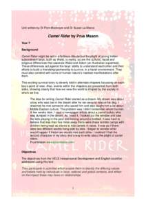 Microsoft Word - Camel Rider by Prue Mason.doc