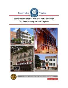 Preservation  Virginia Economic Impact of Historic Rehabilitation Tax Credit Programs in Virginia