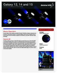 Galaxy 12, 14 and 15 C-band Commercial Communications Satellites GEO Communications