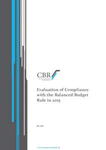 Evaluation of Compliance with the Balanced Budget Rule in 2015 July 2016