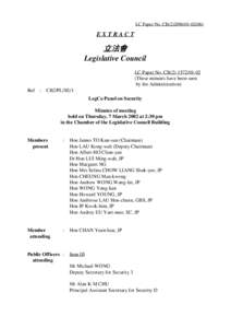 LC Paper No. CB[removed])  EXTRACT 立法會 Legislative Council