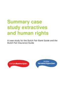 Summary case study extractives and human rights