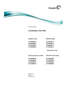 Product Manual  Constellation® ES.3 SAS Standard models