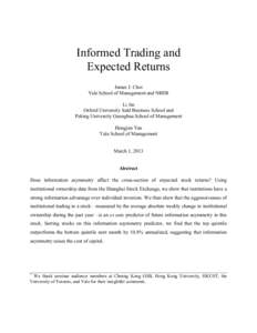 Informed trading