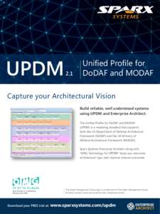UPDM  2.1 Unified Profile for DoDAF and MODAF