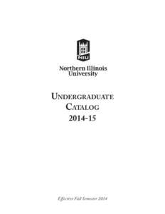 Undergraduate CatalogEffective Fall Semester 2014