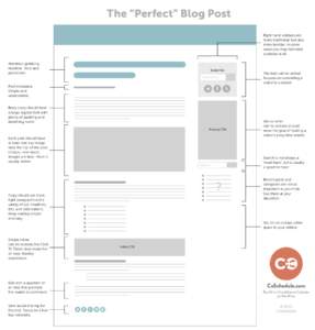 The “Perfect” Blog Post Right hand sidebars are more traditional, but also more familiar. In some cases you may not need a sidebar at all.