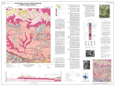Geologic Map of the Rea Valley Quadrangle Marion County, Arkansas ^  o