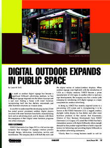 Photo by SHOW + TELL (NY,NY)  DIGITAL OUTDOOR EXPANDS IN PUBLIC SPACE by Louis M. Brill