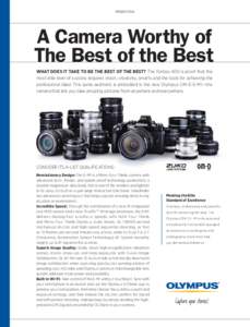 PROMOTION  A Camera Worthy of The Best of the Best WHAT DOES IT TAKE TO BE THE BEST OF THE BEST? The Forbes 400 is proof that the most elite level of success requires vision, creativity, smarts and the tools for achievin