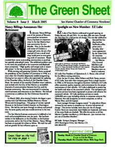 The Green Sheet Volume 2005 Volume88 Issue Issue23 February March 2005